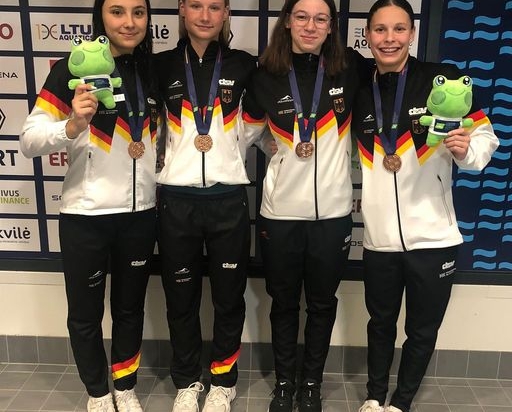 SCHWIMMEN -  BRONZE ZUM AUFTAKT DER JEM