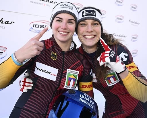 BOBSPORT+++ Kim Kalicki / Leonie Fiebig feiern ersten Saisonsieg in St. Moritz