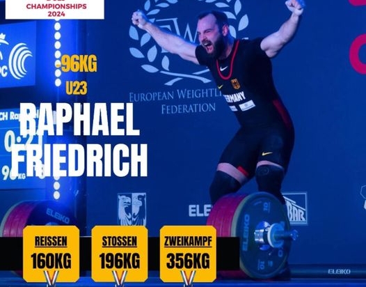 GEWICHTHEBEN +++ RAPHAEL FRIEDRICH IST U23-EUROPAMEISTER