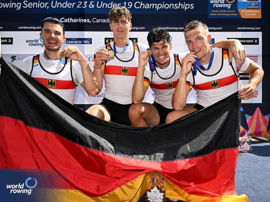 RUDERN+++  Gold und Bronze bei der Junioren-Weltmeisterschaft in St. Catharines (CAN)