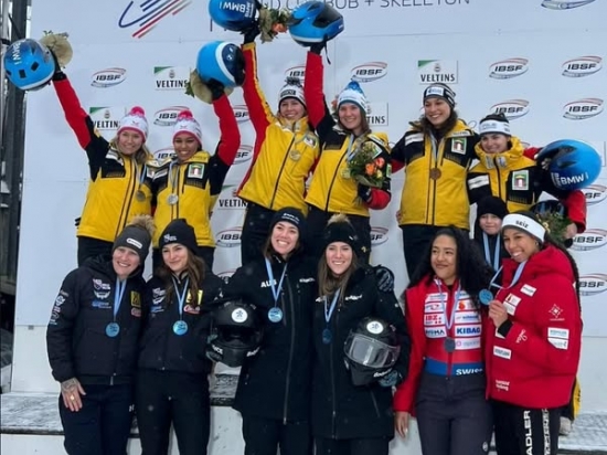 BOBSPORT +++ KIM KALICKI/LEONI FIEBIG IN WINTERBERG AUF DREI